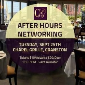 Networking at Chapel Grille Tuesday, September 25