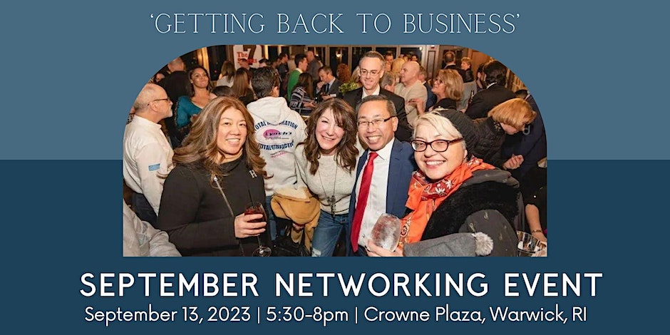 September Networking at Crowne Plaza, Warwick 'Getting back to business!